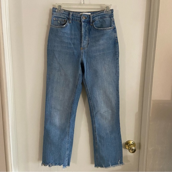 Zara Denim - Zara straight leg ankle cropped jeans